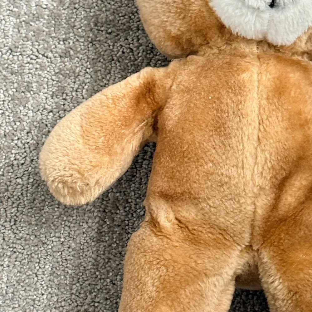 Vintage 1994 Commonwealth Teddy Bear Plush Tan White Stuffed Animal Toy